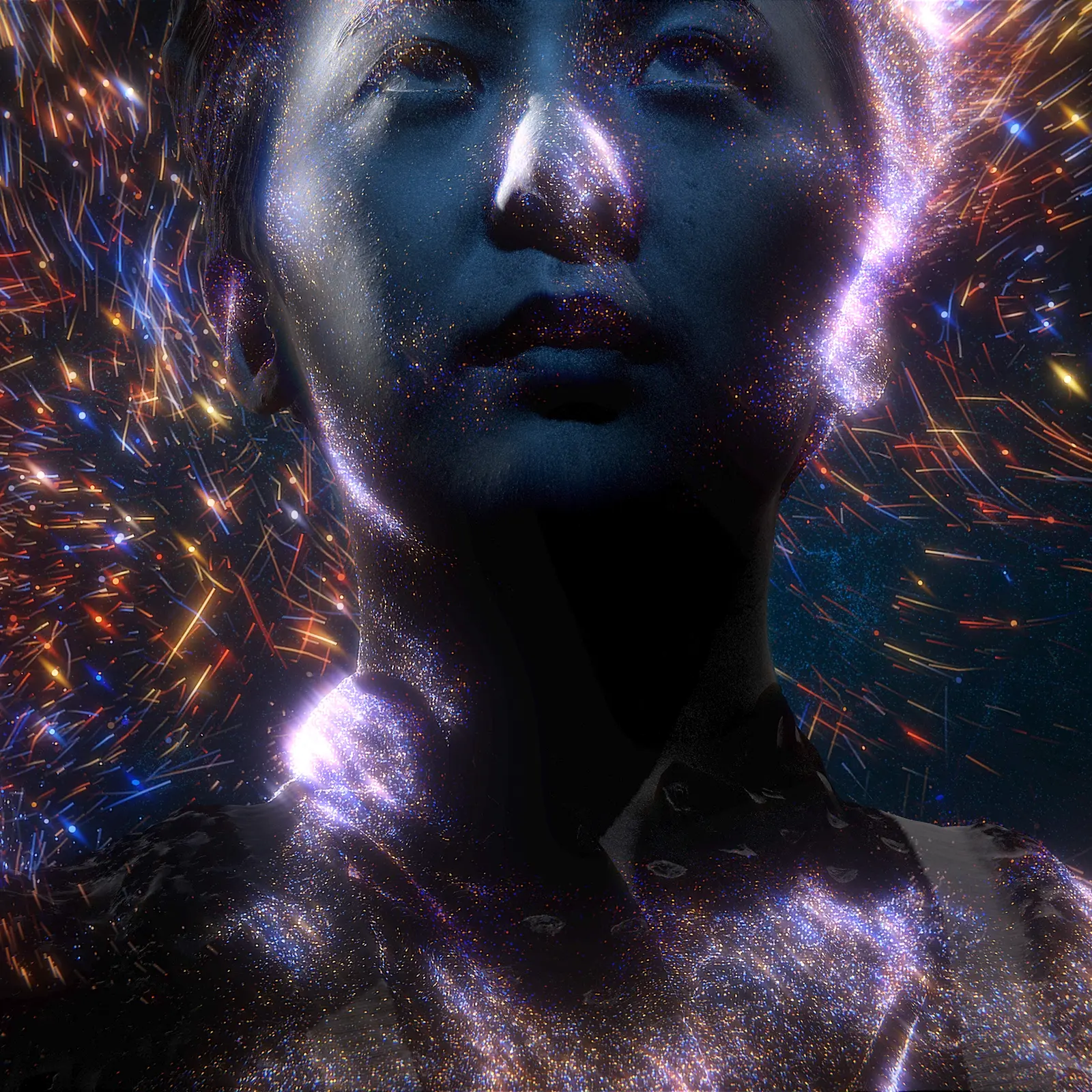 Portrait artwork from the G-Dragon Ubermensch World Tour visual system.